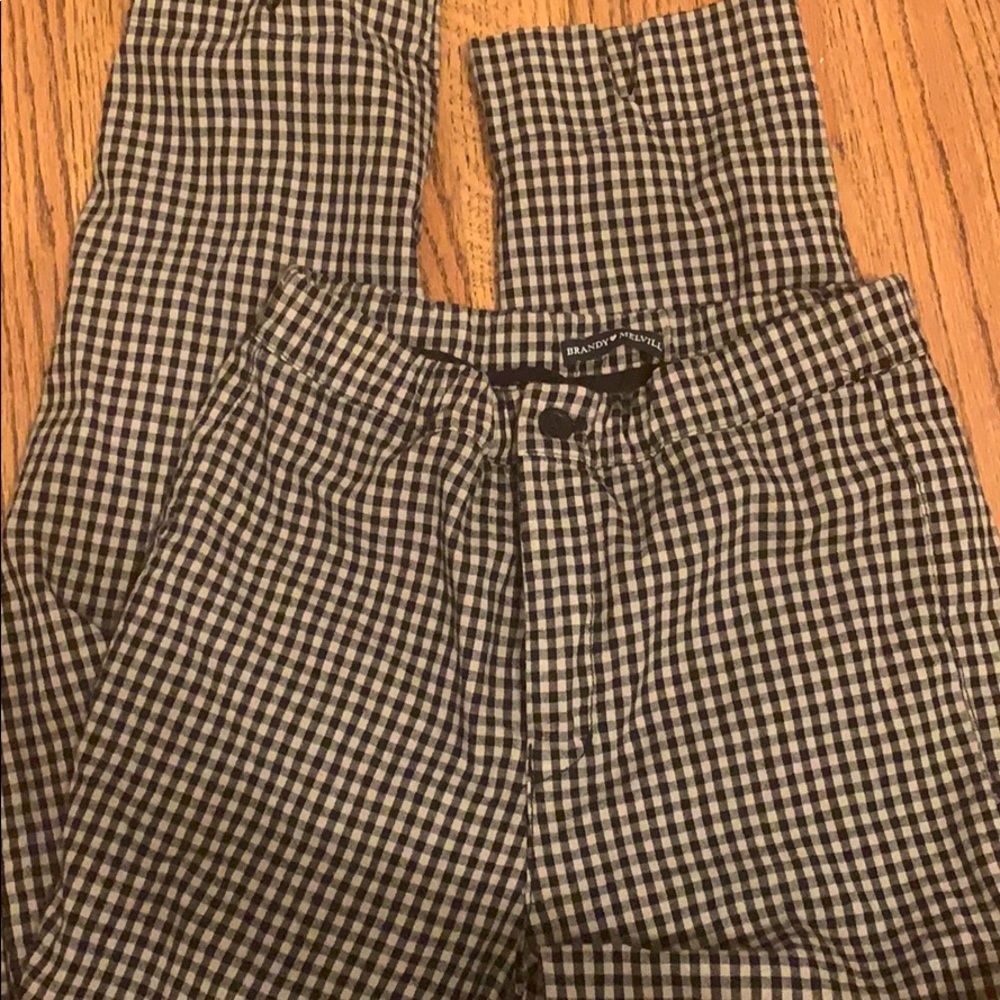 brandy melville gingham pants! ♡